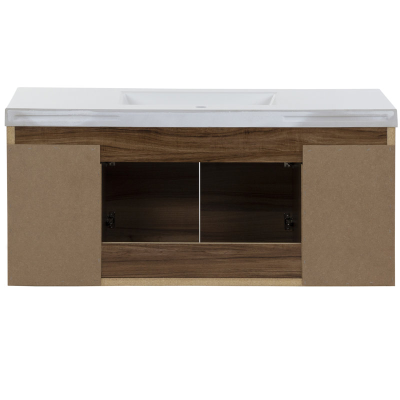 Mercury Row® Altenburg 48.5'' Wall Mounted Single Bathroom Vanity with